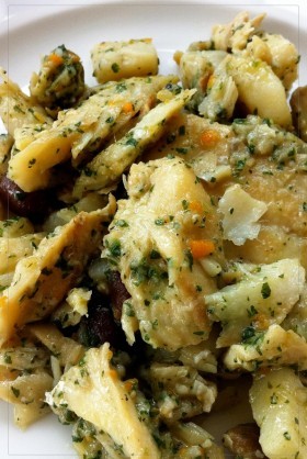 baccala al verde con patate - ricette tradizione ligure